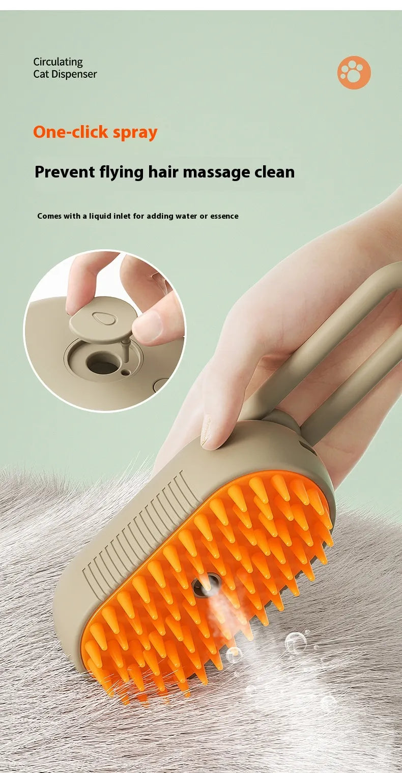 meowCrate™ Pet Spray Massage Comb