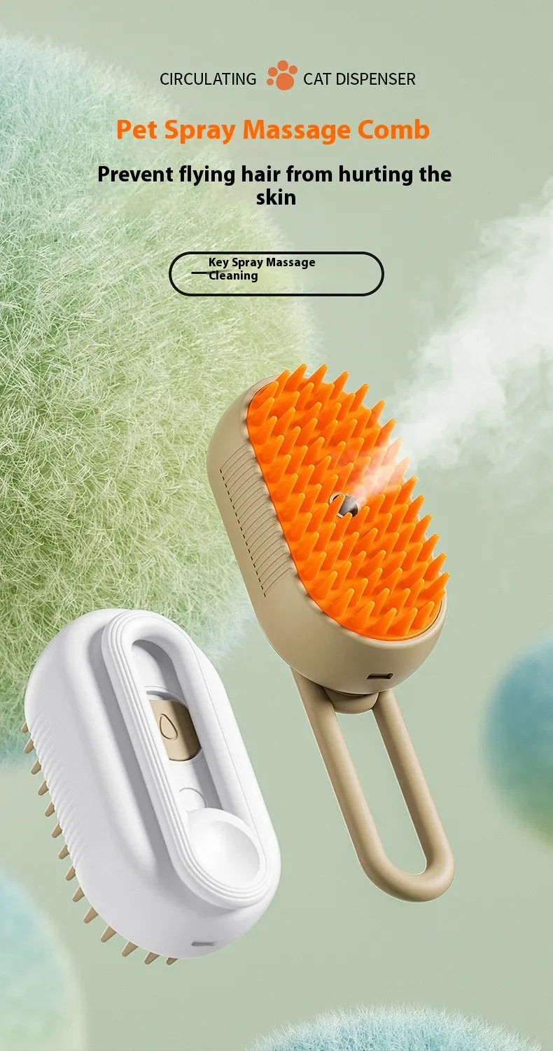 meowCrate™ Pet Spray Massage Comb