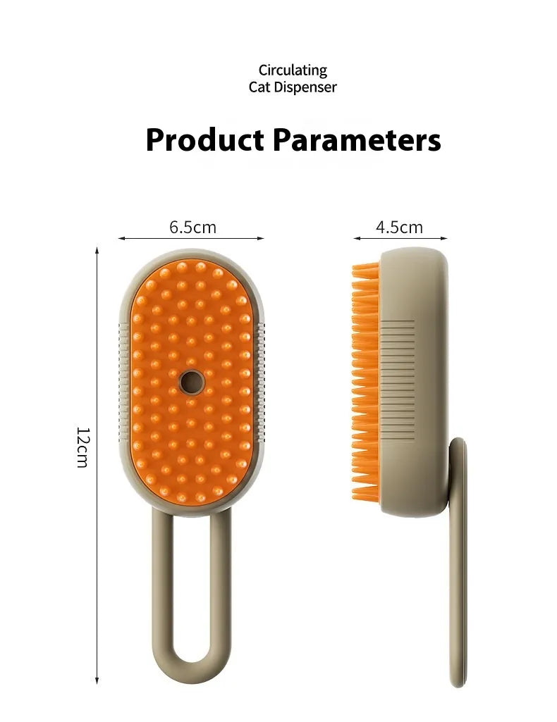 meowCrate™ Pet Spray Massage Comb